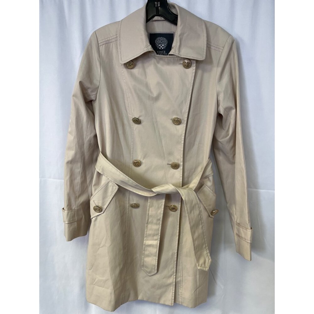 Vince Camuto Womens Biege Trench Coat Size M SKU 6680